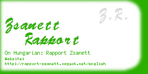 zsanett rapport business card